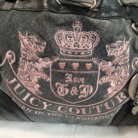 Vintage Juicy Couture "Love G & P" Scottie Dogs Daydreamer with Matching Wallet - Picture 6 of 17